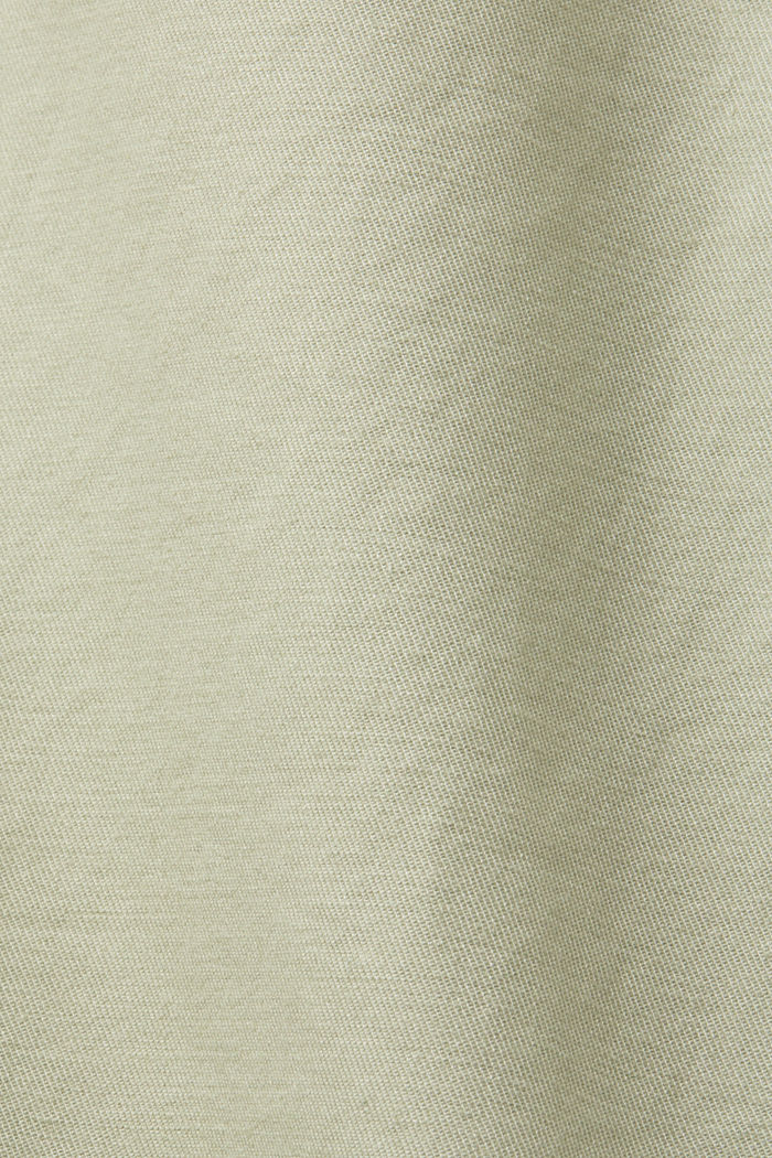 Cotton Twill Shorts, LIGHT GREEN, detail-asia image number 6