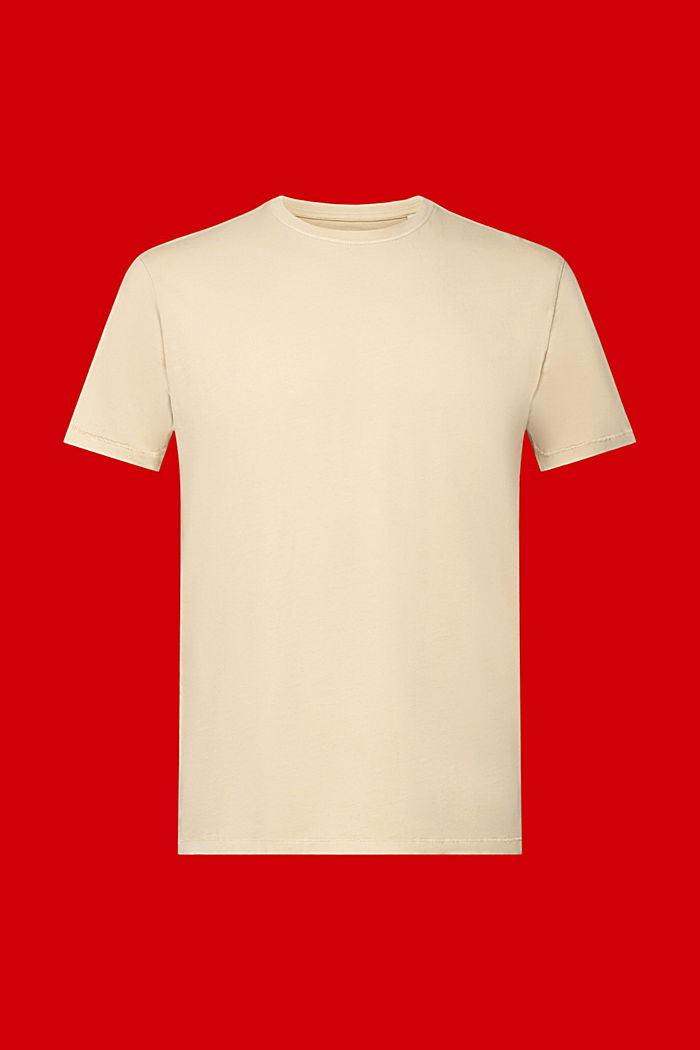 Washed T-shirt, 100% cotton, SAND, detail-asia image number 6