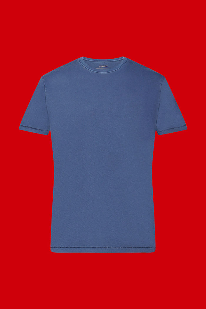 100%純棉水洗T恤, 海軍藍, detail-asia image number 5
