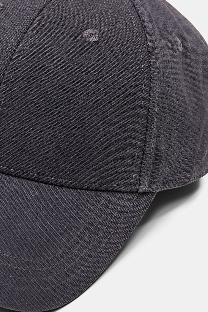 帆布棒球帽, 深灰色, detail-asia image number 1