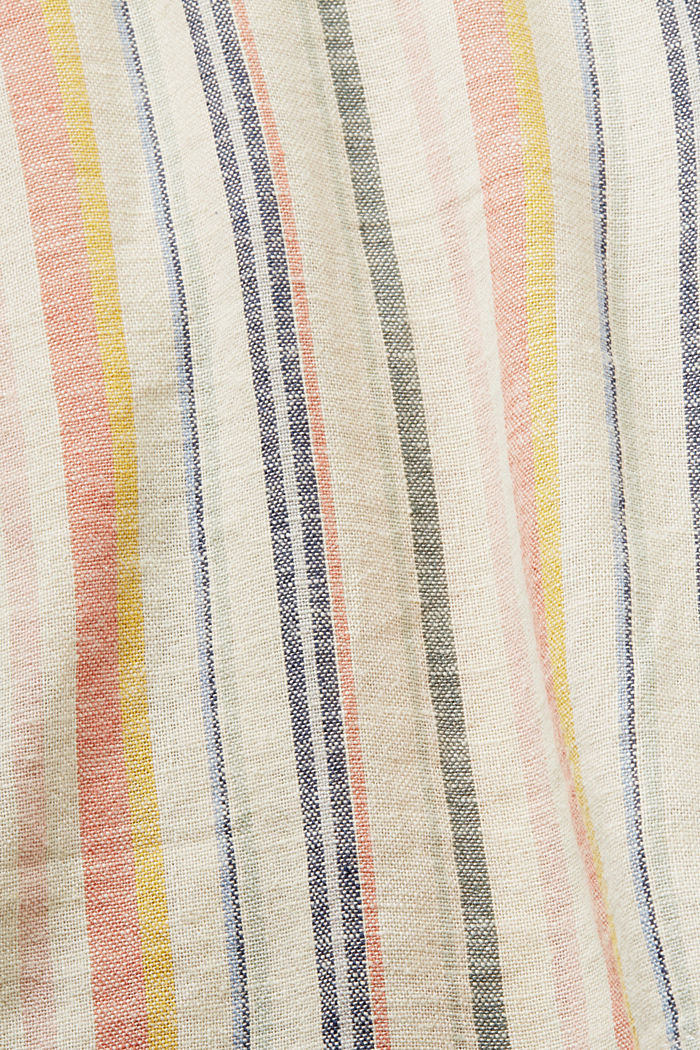 Striped shorts, linen blend, SAND 3, detail-asia image number 5