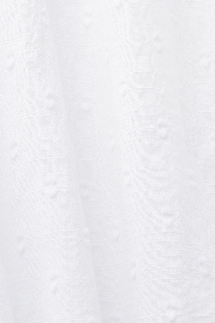 純棉瑞士圓點無袖女裝恤衫, 白色, detail-asia image number 5