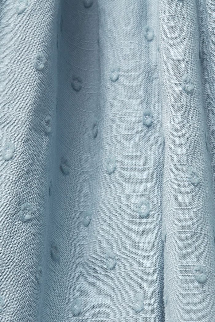 純棉瑞士圓點無袖女裝恤衫, 淺藍色, detail-asia image number 4