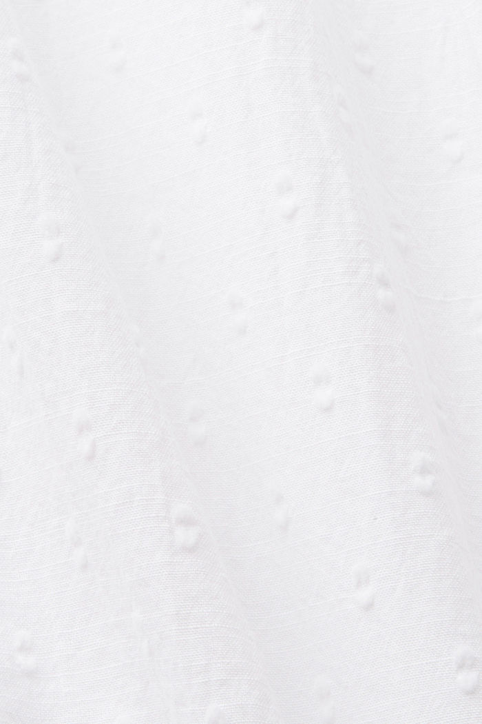 ‌薄紗棉質女裝恤衫, 白色, detail-asia image number 4