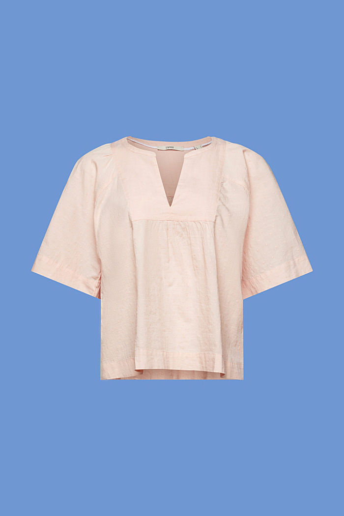‌薄紗棉質女裝恤衫, 淺粉紅色, detail-asia image number 6