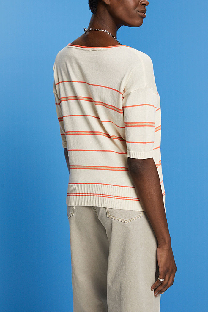 Short sleeve jumper, 100% cotton, ICE, detail-asia image number 3