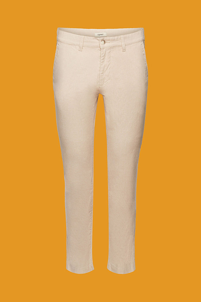 Two-tone chino trousers, LIGHT BEIGE, detail-asia image number 5