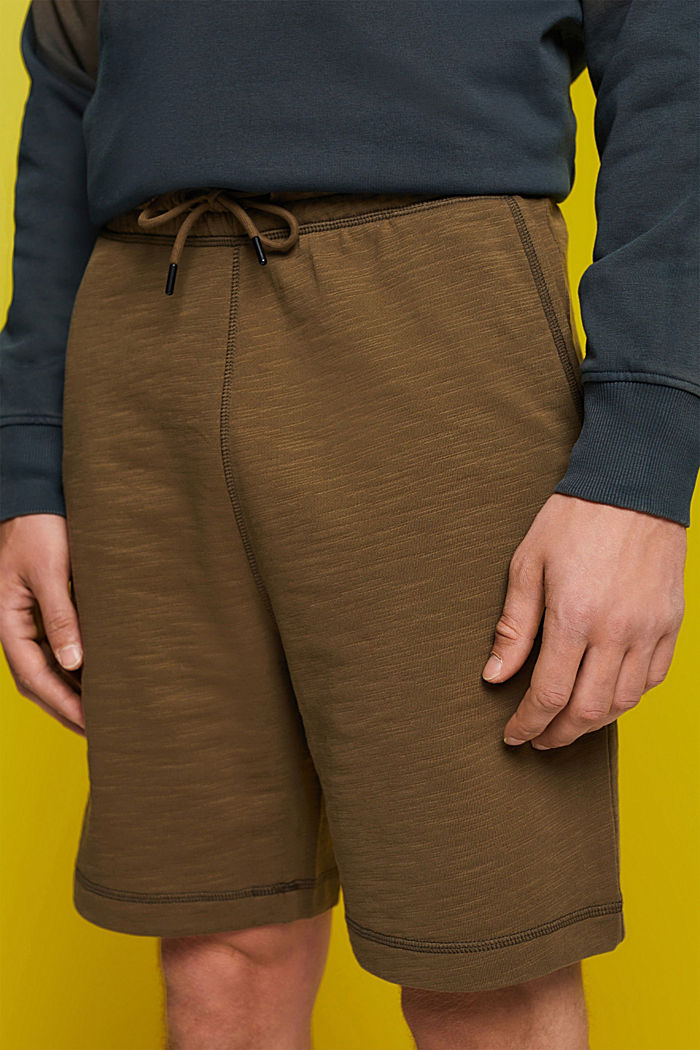 棉質運動短褲, 軍綠色, detail-asia image number 2