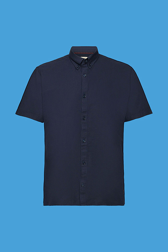 100%純棉短袖恤衫, 海軍藍, detail-asia image number 6