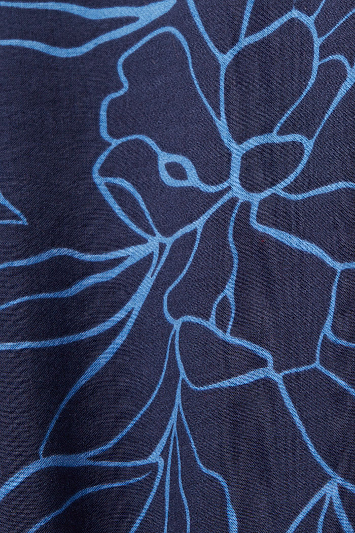 Patterned short sleeve shirt, NAVY, detail-asia image number 4