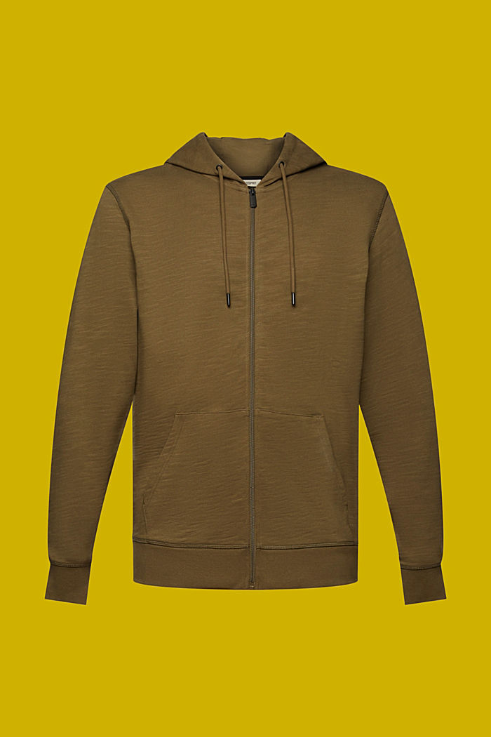 Zipper hoodie, 100% cotton