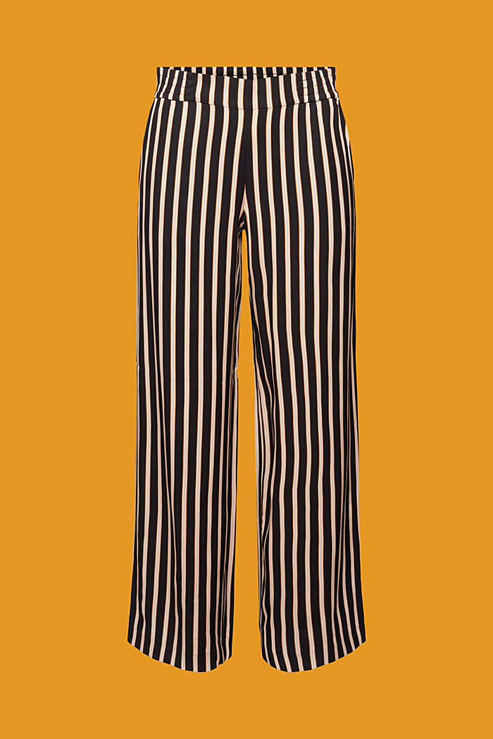Striped Wide Leg Pants, BLACK, detail-asia image number 6