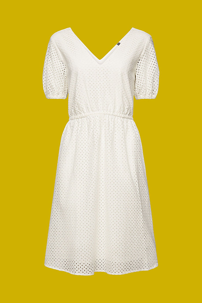 蕾絲棉質連身裙, 白色, detail-asia image number 5