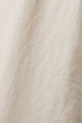 Short sleeve linen blouse, LIGHT TAUPE 2, detail-asia image number 4