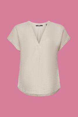 Short sleeve linen blouse
