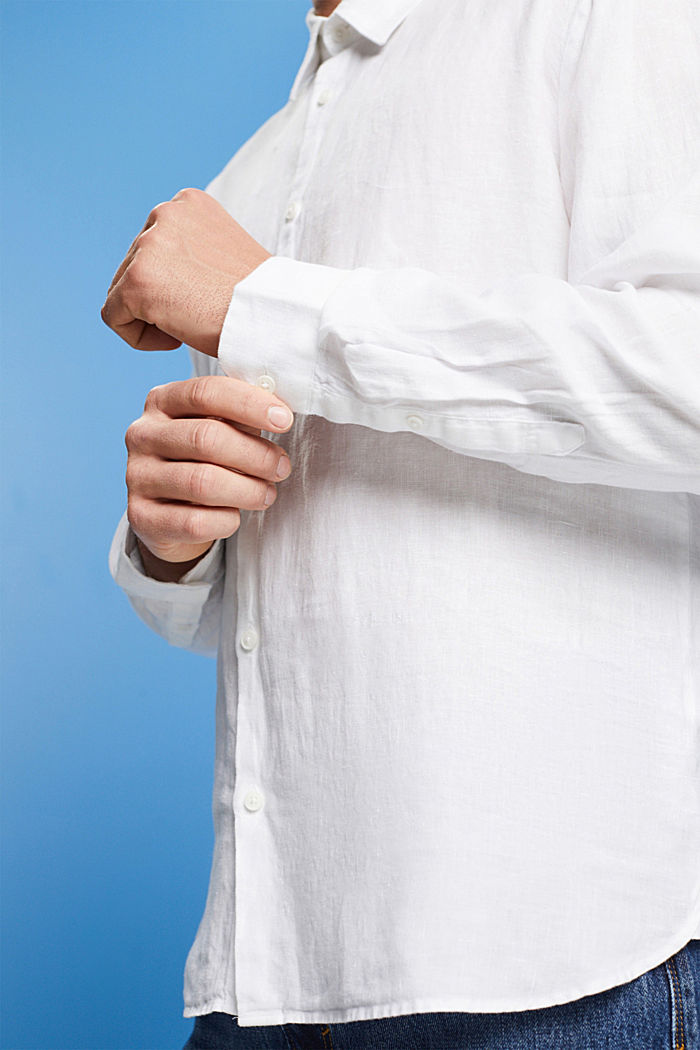 Linen shirt, WHITE, detail-asia image number 2