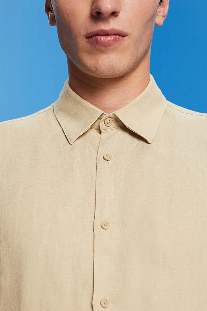 Linen shirt, SAND, detail-asia image number 2