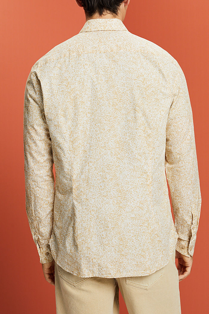 Patterned shirt, 100% cotton, SAND, detail-asia image number 3