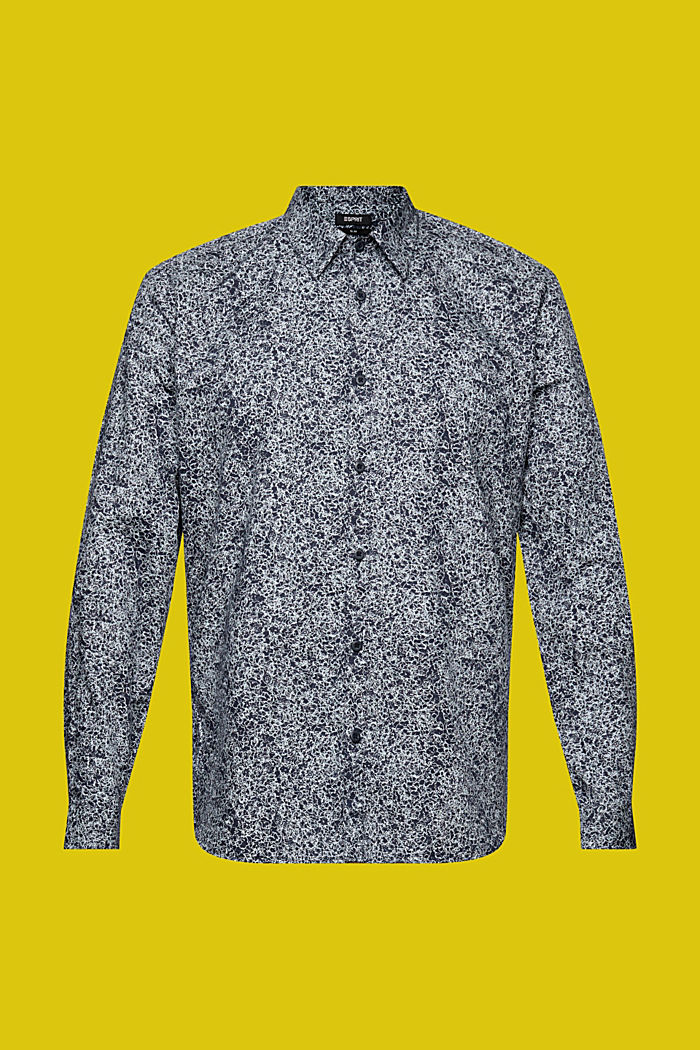 Patterned shirt, 100% cotton, NAVY, detail-asia image number 5