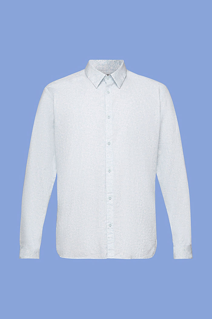 Patterned shirt, 100% cotton, LIGHT BLUE LAVENDER, detail-asia image number 5