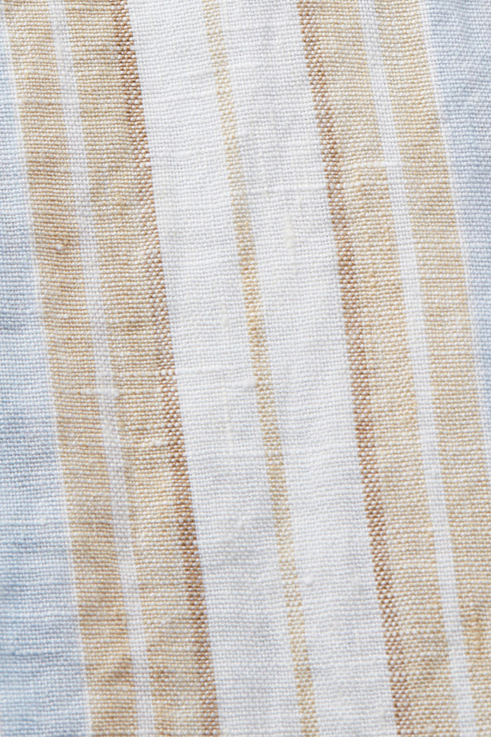 Striped shirt, 100% linen, SAND, detail-asia image number 4