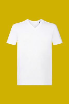 V-neck T-shirt, pima cotton