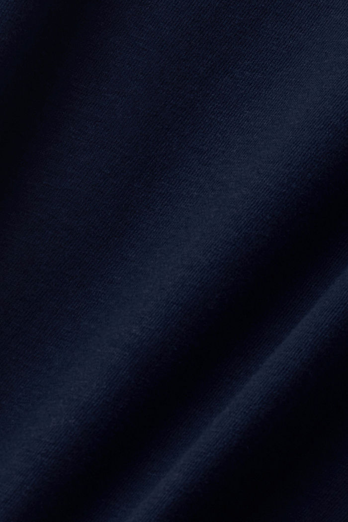 Cotton-linen blended T-shirt, NAVY, detail-asia image number 5