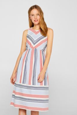 esprit-woven-dress-with-stripes-100-cotton-at-our-online-shop