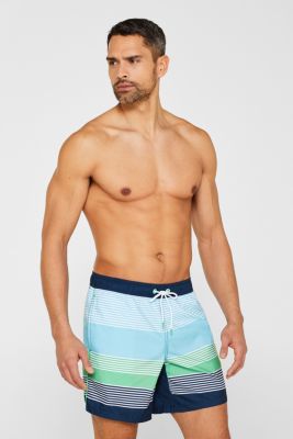 Esprit Swim shorts with stripes and block stripes at our Online Shop