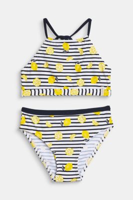 Esprit HighNeckBikiniSet mit Streifen und Zitronen im Online Shop