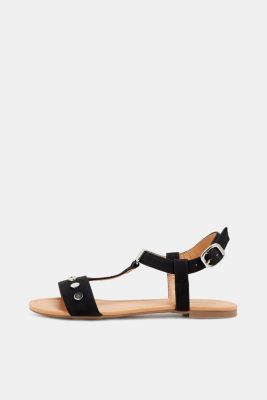 Sandale mit Nieten, in Leder-Optik