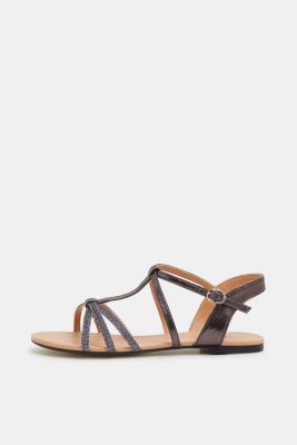 Esprit Sandals with glitter, in faux leather at our Online Shop