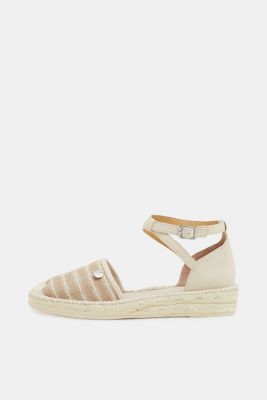 Esprit Espadrille sandals with glitter stripes at our Online Shop