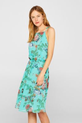 Esprit Crinkle dress with a floral print at our Online Shop