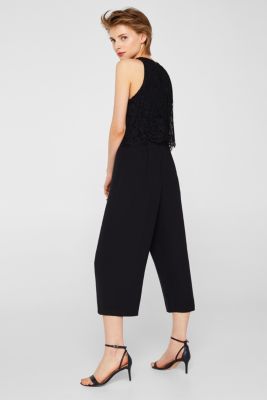 Esprit Stretch Jumpsuit Mit Spitzen Top Im Online Shop Kaufen