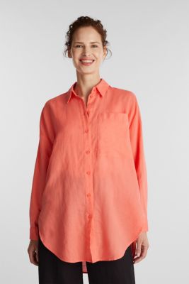 Esprit LeinenMix lange Hemdbluse im Online Shop kaufen