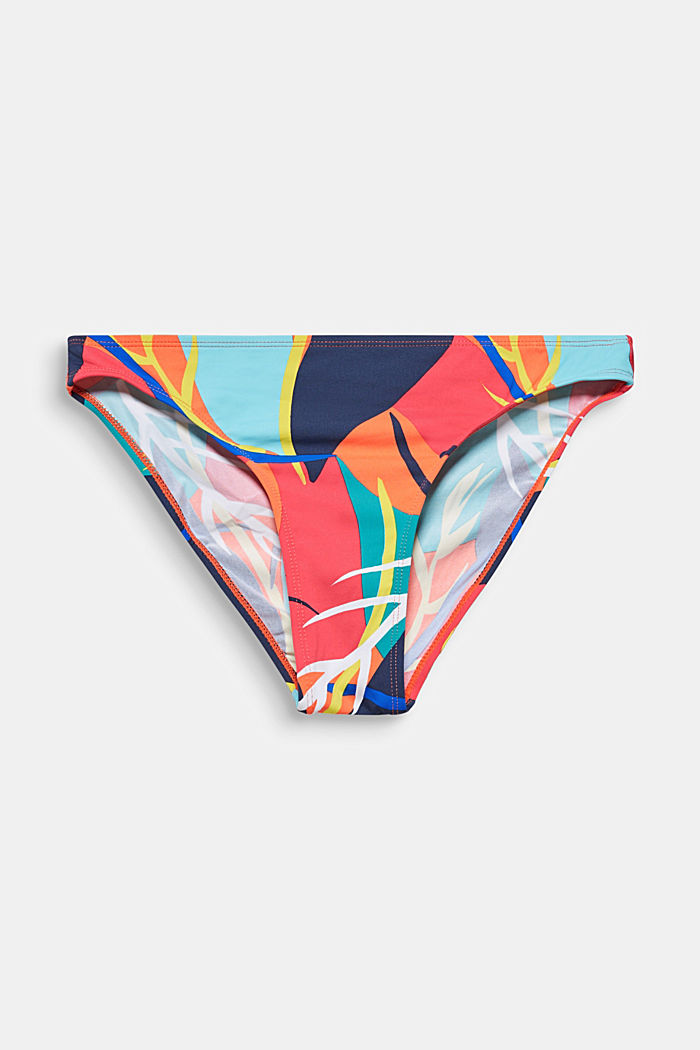 Slip con stampa tropicale, RED ORANGE, detail image number 0