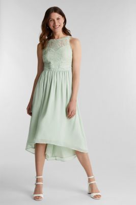 pastel green midi dress