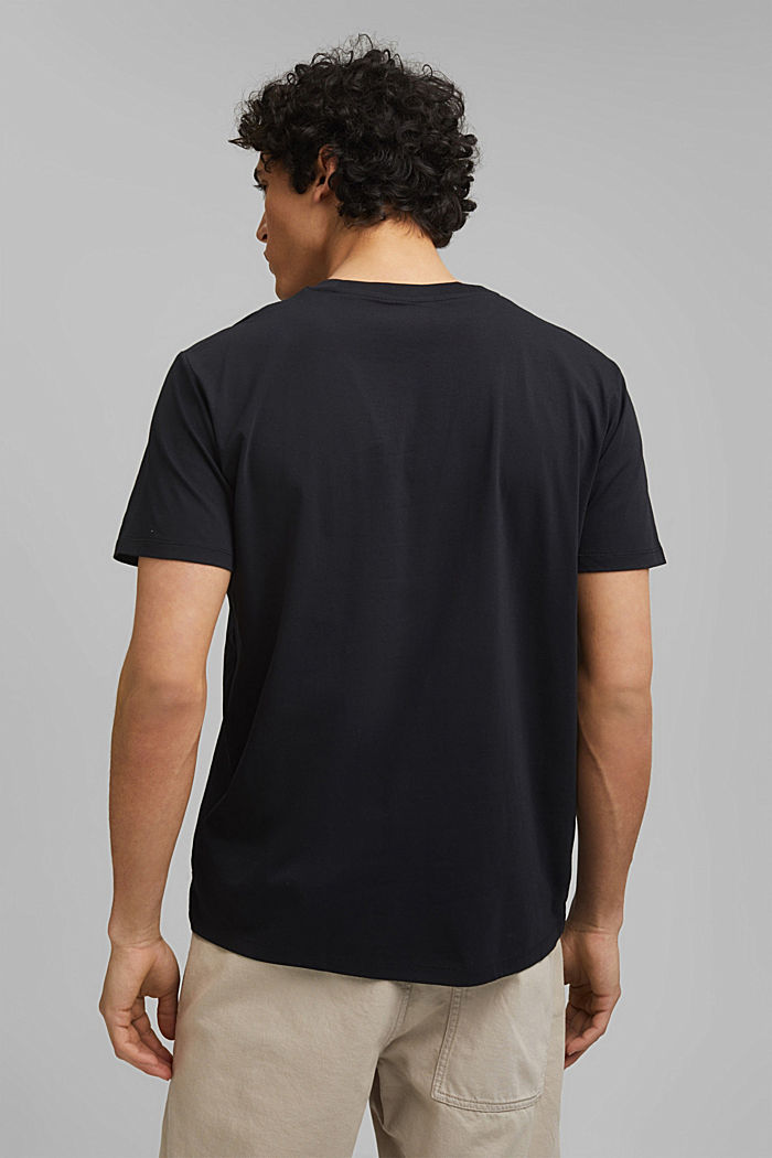 Shirt met print, van 100% organic cotton, BLACK, detail image number 3