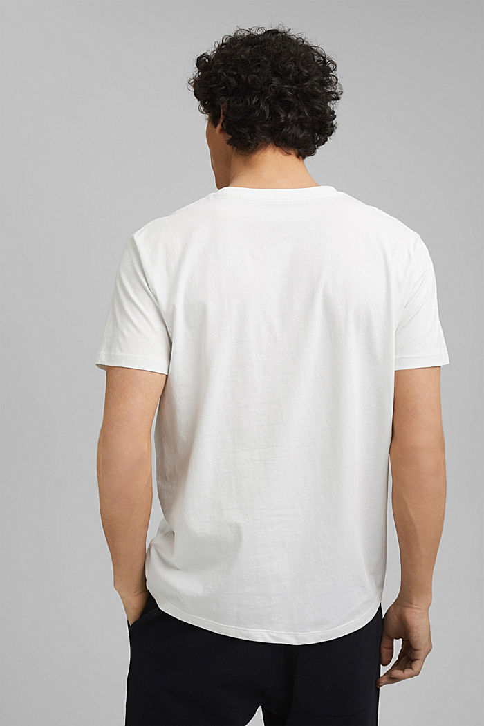 Shirt met print, van 100% organic cotton, OFF WHITE, detail image number 3