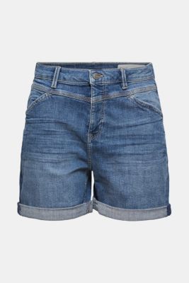 Denim short van biologisch katoen/LYCRA&reg;