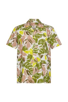 EDC Chemise à imprimé feuilles tropicales