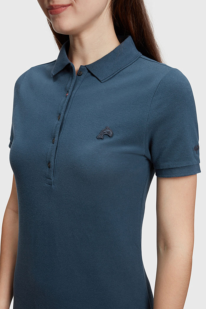 Dolphin Tennis Club 클래식 폴로 드레스, NAVY, detail-asia image number 2
