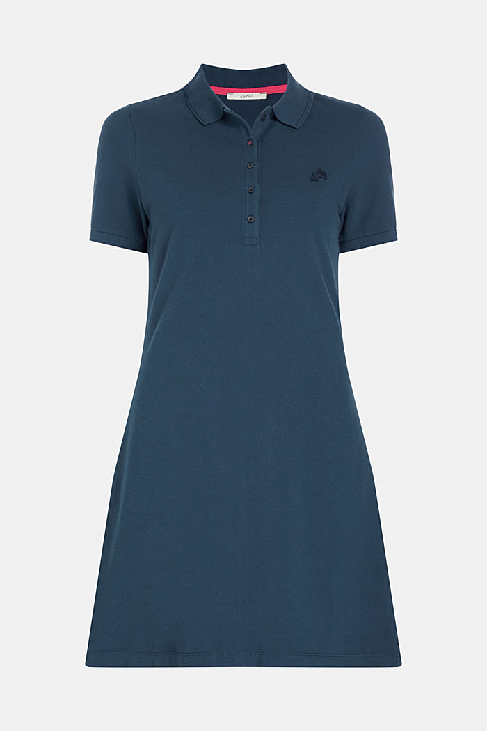 Dolphin Tennis Club Classic Polo Dress, NAVY, detail-asia image number 4
