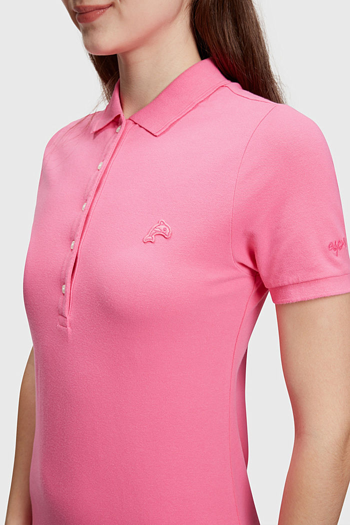 Dolphin Tennis Club 클래식 폴로 드레스, PINK, detail-asia image number 2