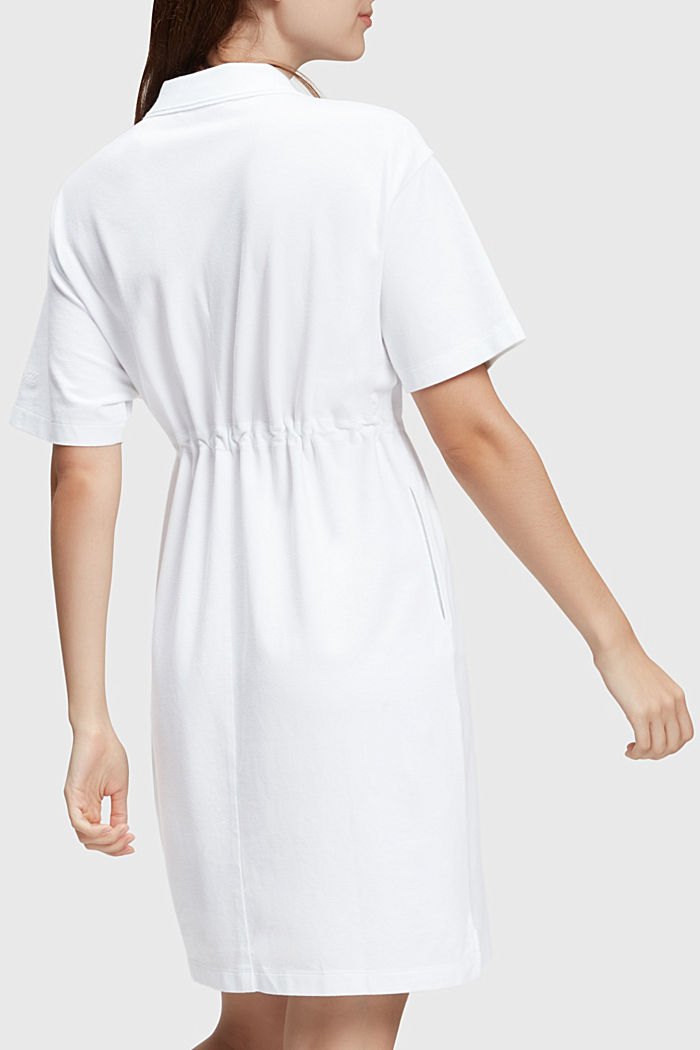 Dolphin Tennis Club Pleated Polo Dress, WHITE, detail-asia image number 1