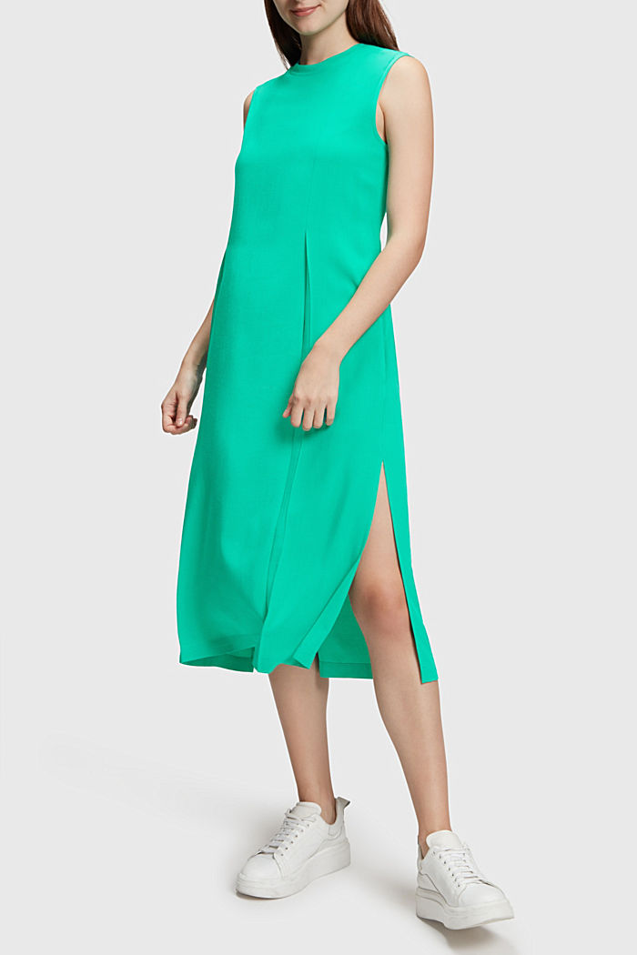 Rayon Silk 背心裙, 綠色, detail-asia image number 0