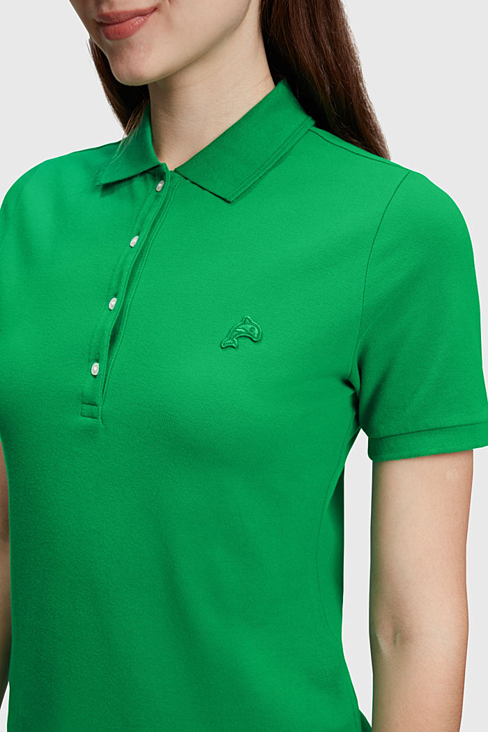 Dolphin Tennis Club  클래식 폴로, GREEN, detail-asia image number 2