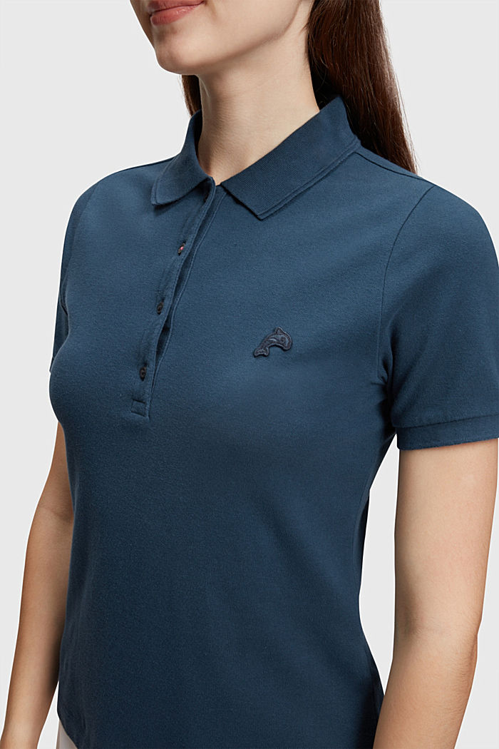 Dolphin Tennis Club Classic Polo, NAVY, detail-asia image number 2