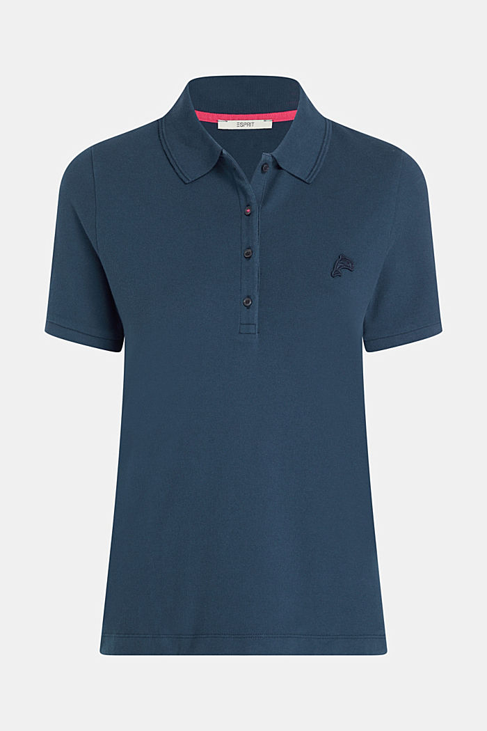Dolphin Tennis Club Classic Polo, NAVY, detail-asia image number 4